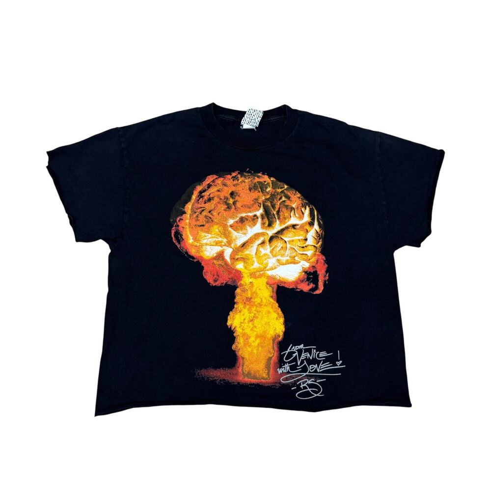 Rogue Status Nuclear Explosion T Shirt Skate Men's Large Rob Dyrdek Crop